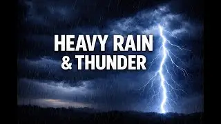 Heavy Rain & Strong Thunder Sounds for Deep Sleep 🌧️⛈️ | 8 Hours | Insomnia Relief