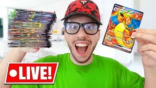 PACK PARTY! Opening 340 Pokemon Packs for Charizard! (Live Stream)
