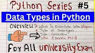 Data Types in Python | Python Data Types Explained with Example | codehacker