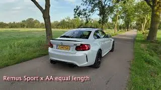 BMW M2 Comp S55 Remus Sport + AA Non Resonated Equal Length Midpipe