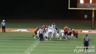 94 yard TD by my son James Garza! against Karen's city! Dilley Wolves!🐾🏈