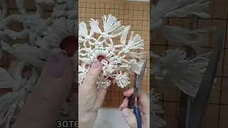 tutorial master class on weaving snowflakes using macrame technique  