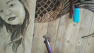 Pyrography portrait # souldering iron