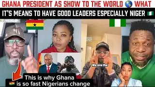 Ghana 🇬🇭 President As show to the world 🌎 what it’s means to Have good leadership especially 🇳🇬