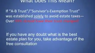Who should have their trust changed? - Orange County Estate Planner James F. Roberts