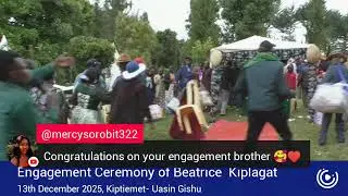 ENGAGEMENT CEREMONY OF MISS BEATRICE KIPLAGAT.