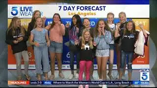 2019 12 & Under Seal Beach Volleyball Club Visit KTLA