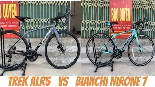 Xe Nhật b&atilde;i - TREK EMONDA ALR5 Disc 2021  Vs   BIANCHI VIA NIRONE 7 | Zalo : 0328.740.283