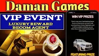 Daman game । New Update । VIP Event Frist Prize BMWX1🚘 2024।। Daman world vip🚀🚀🚀