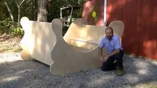 Simple Santa Sleigh build. Easy project for your yard or church. How to.