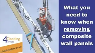 How to remove a composite panel from a wall with a vacuum lifter l 4 Cladding Services