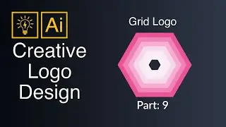 Grid Logo making with Polygon in Illustrator |Adobe Illustrator| Logo Design | AK IT Training Center
