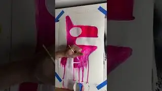 Painting a Monster Smile 😄 #shorts #painting #art #artist #creative #speedpaint #paintingprocess