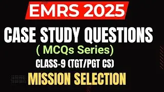 EMRS|Class-9| Case Study Questions of CS| EMRS Recruitment| #emrs #emrsrecruitment 