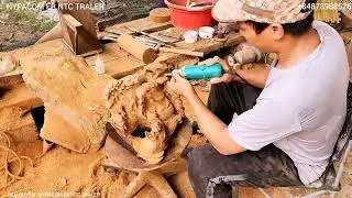 Beautiful and Exquisite Wood Carving. 1 Piece of Wood Becomes 1 Work. (Chế T&aacute;c Gỗ đi&ecirc;u Khắc Tinh Xảo