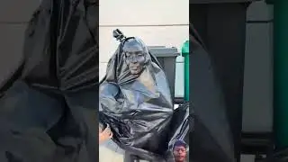 Trash bag prank😂😁