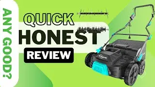 15Amp Lawn Dethatcher with 5-Position Depth Adjustment, 16-Inch 2-in-1 Dethatcher & Scarifier Review