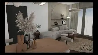 Propunere design interior stil Japandi - Timisoara