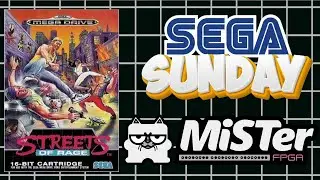 Streets Of Rage (Sega Mega Drive) on MiSTer FPGA | Sega Sunday Retro Gameplay