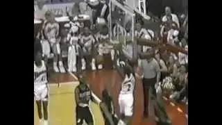 Stacey Augmon Posterizes Elie and Robinson