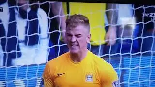 JOE HART VS MANGALA AT MANCHESTER CITY