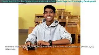 Something Positive: The School Where Students Pay With Plastic Bags  An Encouraging Develo