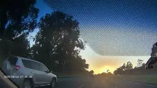 Morning Commute with a Stunning Sunrise | Dash Cam Footage