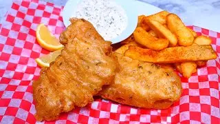 Beer-Battered Fish for Fish 'n' Chips | LIGHT & CRISPY