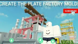 BUILD THE PLATE FACTORY MOLD ROBLOX ISLAND! + HOW TO GET.