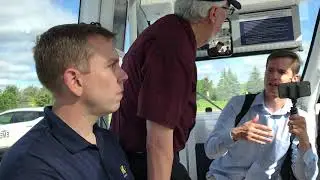 On board the Mcity Driverless Shuttle