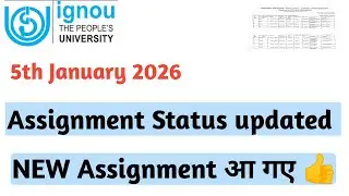 IGNOU new assignments for june 2026 exams released     #livestream