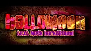 Halloween Background For Text & Object Masking - Reverse Loop Animation