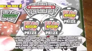 Multi State Lottery Part 5: Minnesota $5 Hold'Em Tickets