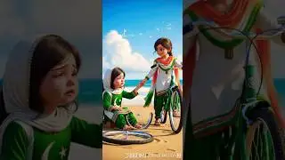 इंडिया और पाकिस्तान की बच्ची #shorts #viral #ai #india and pakistan