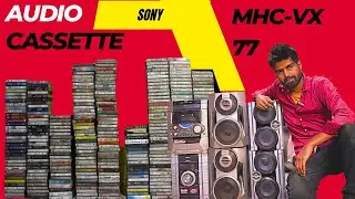 Audio cassette music system mhc -vx77 4000w Rv 22 2600w 