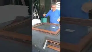 laminated upvc awning window