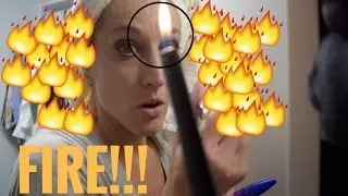 SCARING MY FAMILY WITH FIRE!!!