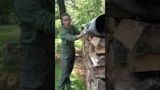 FireWood Tarp Tip 🚧 #firewood #stihl #chainsaw #lifehacks #fireplace  #woodworking #craftsman