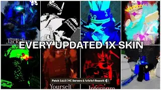 USING EVERY UPDATED 1X1X1X1 SKIN (1x Rework Update) | Roblox Forsaken
