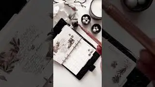 Elegant January Planner Setup | Horizontal Inserts & Vintage Washi Inspiration