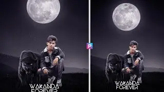 Black Panther Photo Editing || Black Panther Photo Editing Picsart || Picsart Black Panther Editing