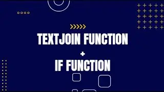 Combination of Textjoin function and IF function.