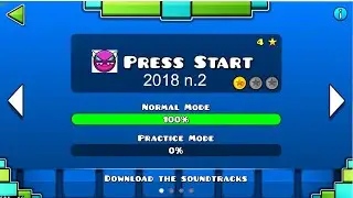PRESS START 2018 version 2😈| Geometry Dash #geometrydash #subzero