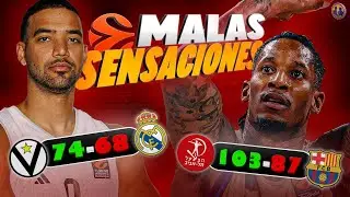 &iexcl;MALAS SENSACIONES en el DEBUT EUROLIGA de REAL MADRID y BAR&Ccedil;A! | 2 Colegas