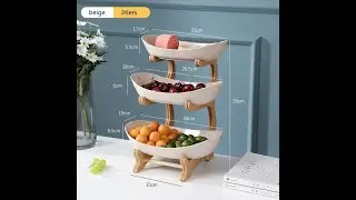✨ Elevate Your Snack Game! 23 Layer Modern Fruit Plate 🍓🍬  Stylish Home Must Have