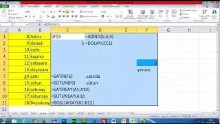 Abdülkerim DÜLGER - Excel Ders (Başvuru Formülleri)