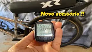 CHEGOU MAIS UM ACESSÓRIO PARA A MINHA  BIKE ARO 24, UM VELOCÍMETRO DIGITAL COM DIVERSAS FUNÇÕES.