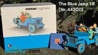 The Blue Jeep - Scale model car 1:8 - 44300 - Tintinimaginatio