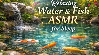 🔴 ASMR Relaxing Water Ripples & Soft Fish Movements | Sleep ASMR