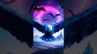 Surreal Eagles in Flight | Digital Surreal Art | Cinematic Short  | Kaikala Productions